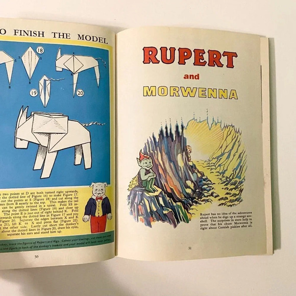 Vintage 1960 Rupert The Daily Express Annual and Magic Painting Pictures Book HC - Picture 11 of 16